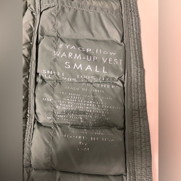 YAGP Down Vest with attached Storage Bag - Picture 6 of 7